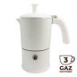 Cafetière italienne Moka classique Blanc / Blanc 3 tasses TOUS FEUX SAUF INDUCTION ANG30202 - ANGELINA MADE IN ITALY