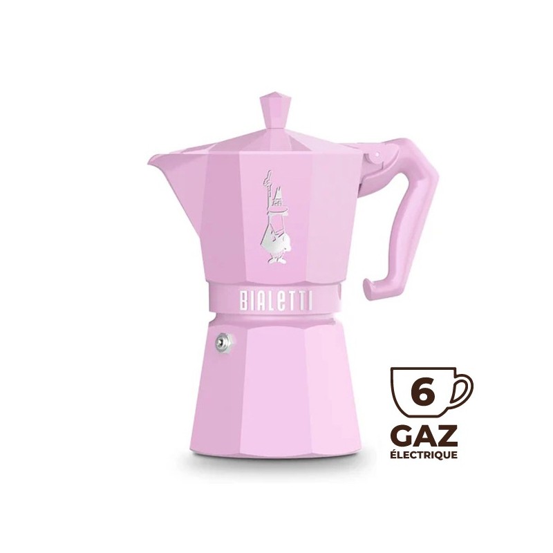 Cafetière italienne Moka Exclusive Rose 6 TASSES - BIALETTI Cafetière italienne Moka Exclusive Rose 6 TASSES - BIALETTI