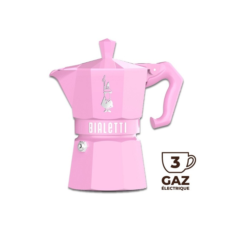 Cafetière italienne Moka Exclusive Rose 3 TASSES - BIALETTI Cafetière italienne Moka Exclusive Rose 3 TASSES - BIALETTI