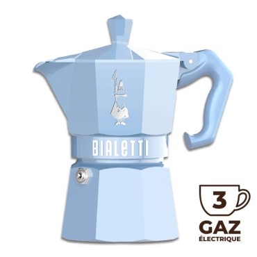 Cafetière italienne Moka exclusive Bleue 3 TASSES - BIALETTI