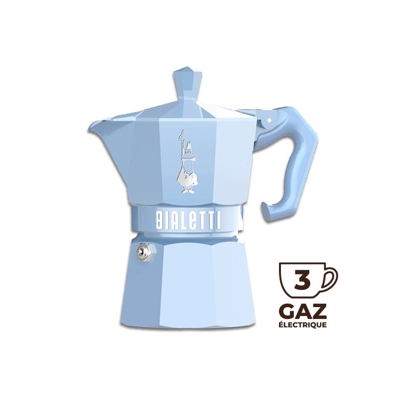 Cafetière italienne Moka exclusive Bleue 3 TASSES - BIALETTI