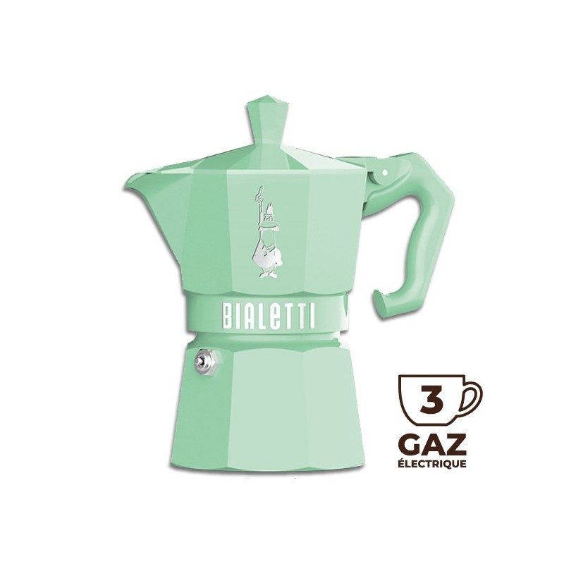 Cafetière italienne Moka Exclusive Verte 3 TASSES - BIALETTI Cafetière italienne Moka Exclusive Verte 3 TASSES - BIALETTI