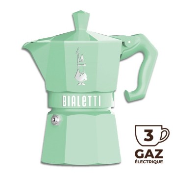Cafetière italienne Moka Exclusive Verte 3 TASSES - BIALETTI