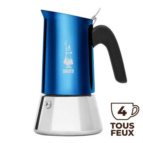 Cafetière Venus Bleue Induction Inox 4 tasses - BIALETTI