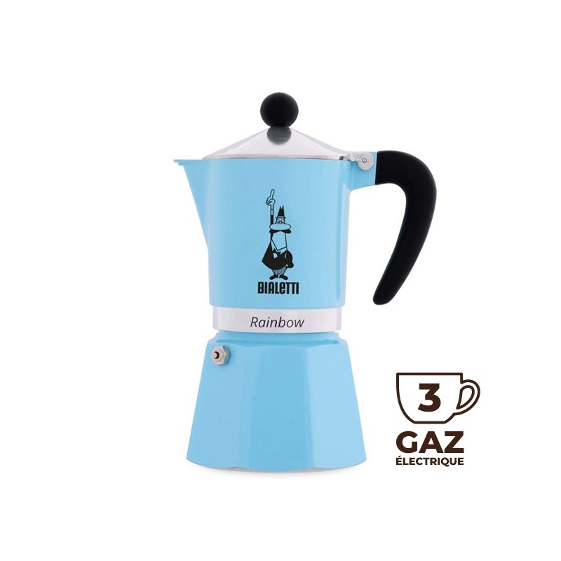 Bialetti Rainbow 3 tazze - Mattista del caffè blu