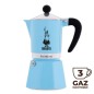 Bialetti Rainbow 3 cups - blue coffee maker