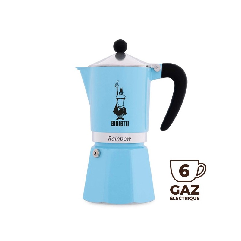 Cafetière RAINBOW Bleue 5043/NP 6 tasses - BIALETTI