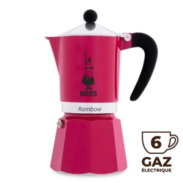 Cafetière RAINBOW Fuschia 6 tasses - BIALETTI