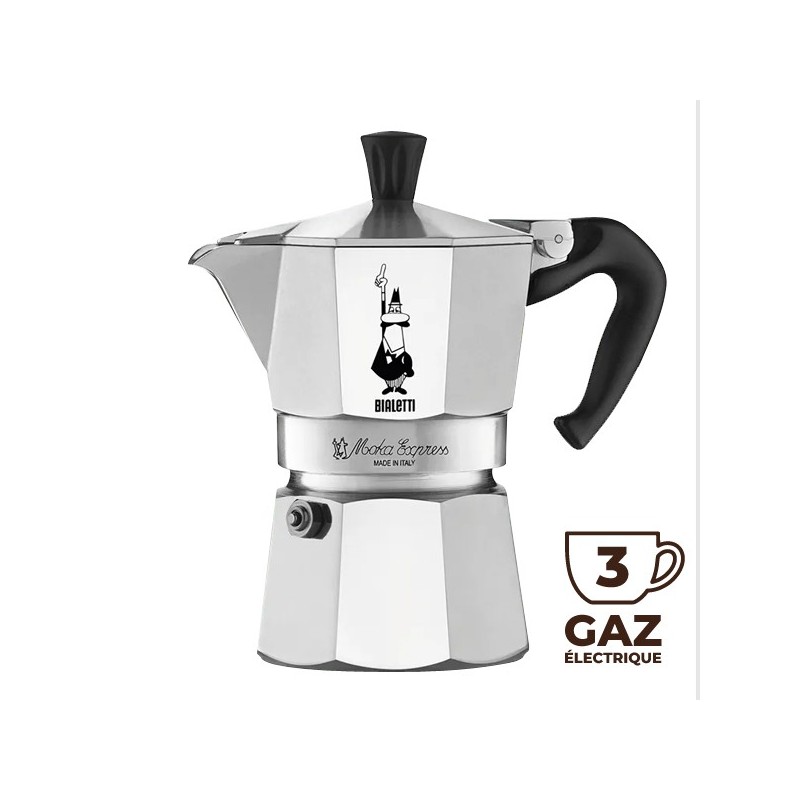 Cafetière Italienne Moka Express 3 tasses - BIALETTI Cafetière Italienne Moka Express 3 tasses - BIALETTI