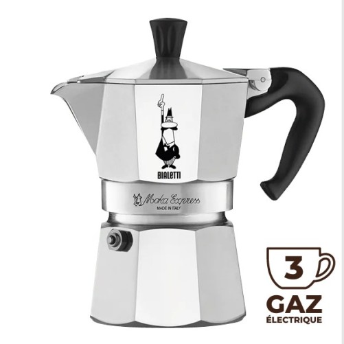 Caffettiera italiana Moka Express Bialetti 3 tazze