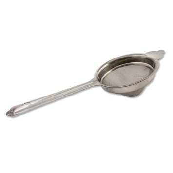 Filtre à thé en inox avec manche 23 cm diamètre 8cm