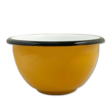 Bol émaillé couleur moutarde diamètre 10 cm