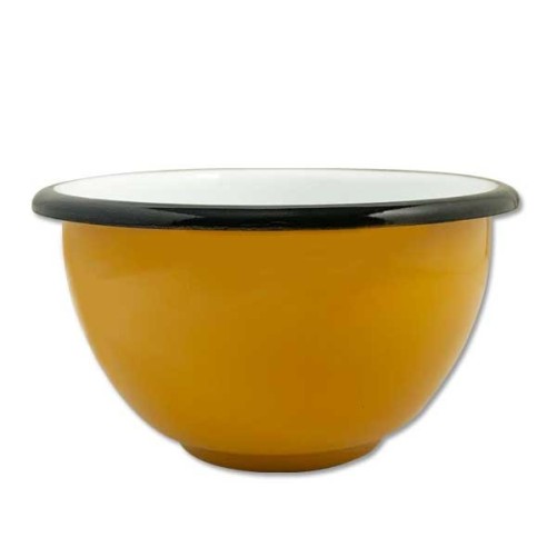 Bol émaillé couleur moutarde diamètre 10 cm
