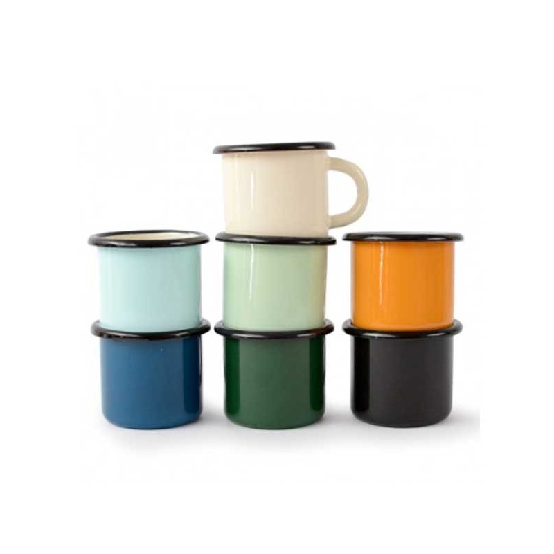 Enameled cup - 25cl - Various colors