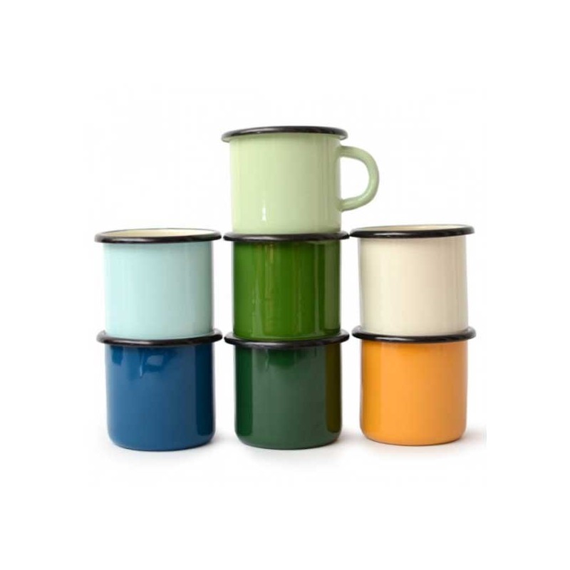Tasse émaillée - 40 cl - divers coloris