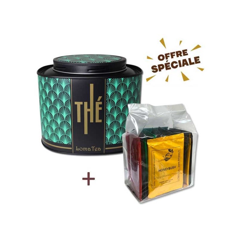 Boite métal prestige thé découverte x 16 infusettes individuelles - LOMATEA Boite métal prestige thé découverte x 16 infusettes individuelles - LOMATEA