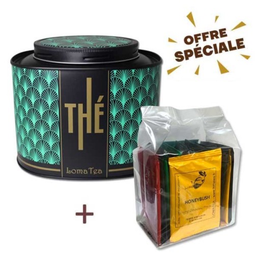 Boite métal prestige thé découverte  x 16 infusettes individuelles - LOMATEA