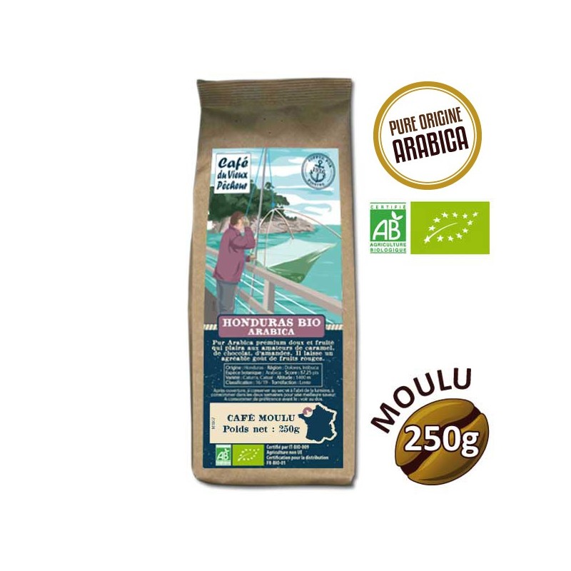 Arabica Honduras organic 250g honduras coffee - Café du Vieux fisherman