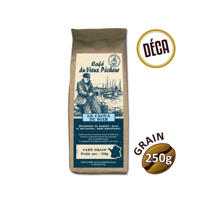 Café grain LE CAOUA DU SOIR 250g - CAFÉ DU VIEUX PÊCHEUR Café grain LE CAOUA DU SOIR 250g - CAFÉ DU VIEUX PÊCHEUR