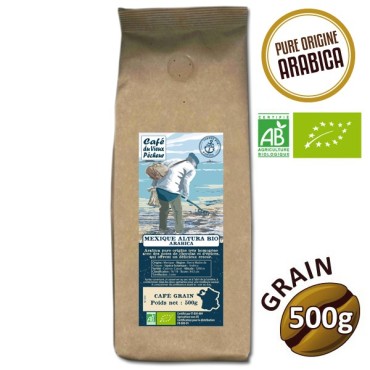 Coffee Grain Arabica Mexico Altura Organic 500g - Café du Vieux fisherman