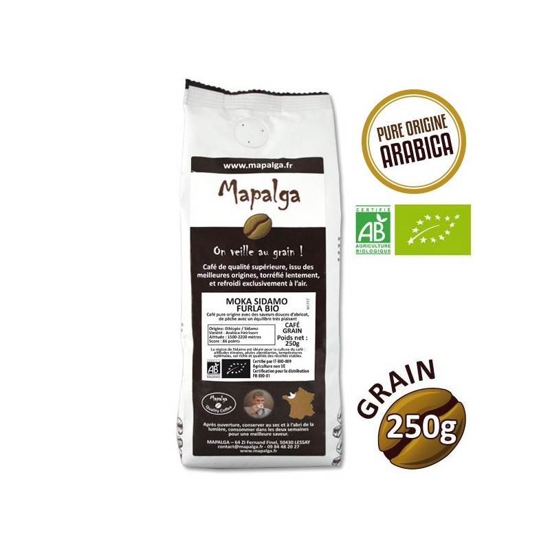 Carana al caffè Pure Origine Moka Sidamo Furla Organica - 250G - MAPALA