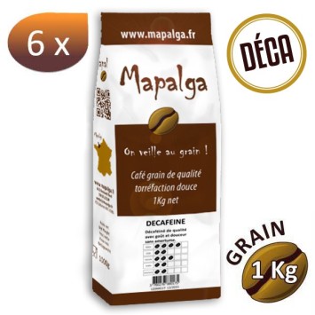 Pacchetto X 6 Café Grain Decafeine - 1 kg - Mapalga