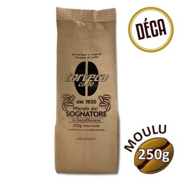 Café moulu décaféiné SOGNATORE - 250g - TORVECA