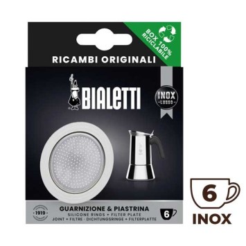 Set di 1 guarnizione + 1 tazza di caffè in acciaio inossidabile 0800412 - Bialetti