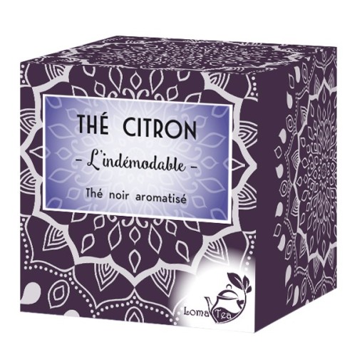 Thé noir au CITRON x 20 infusettes pyramides - LOMATEA