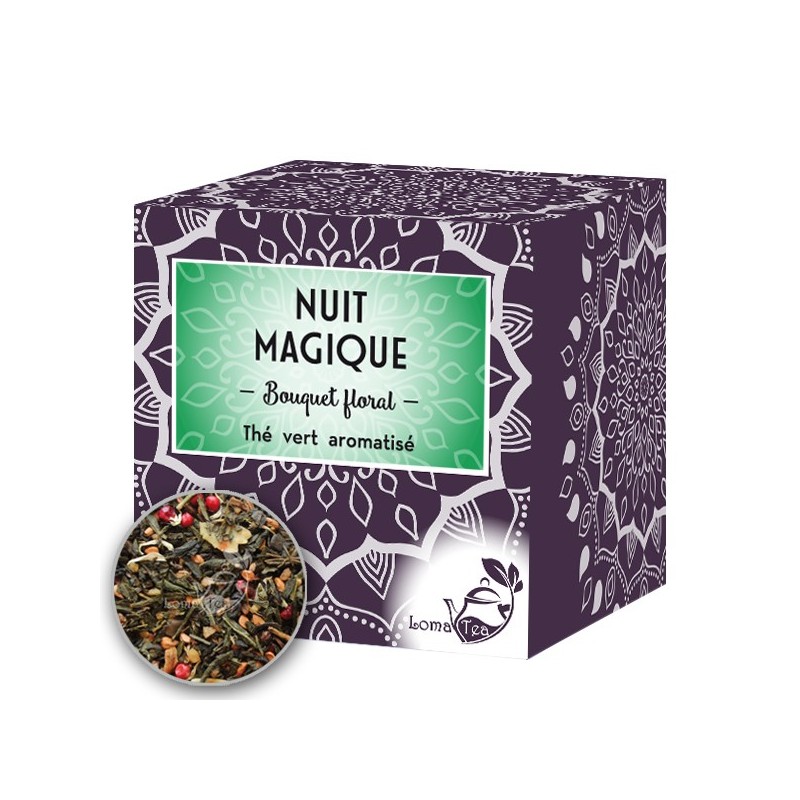 Thé vert NUIT MAGIQUE x 20 infusettes pyramides - LOMATEA