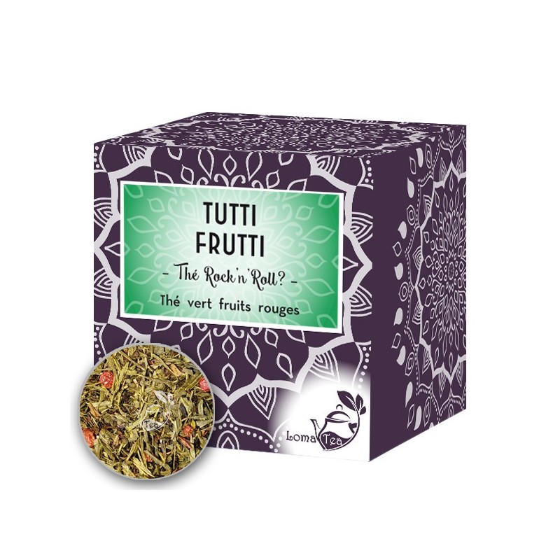 Thé vert TUTTI FRUTTI x 20 infusettes pyramides - LOMATEA