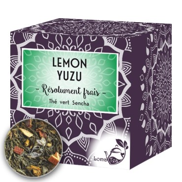 Thé Vert LEMON YUZU x 20 infusettes pyramides - LOMATEA