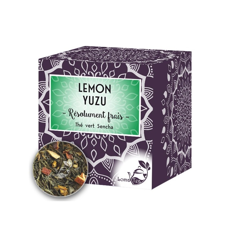 Thé Vert LEMON YUZU x 20 infusettes pyramides - LOMATEA