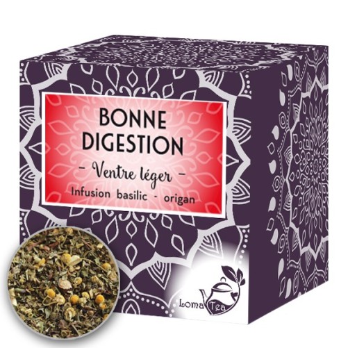 Infusion BONNE DIGESTION x 20 infusettes pyramides - LOMATEA