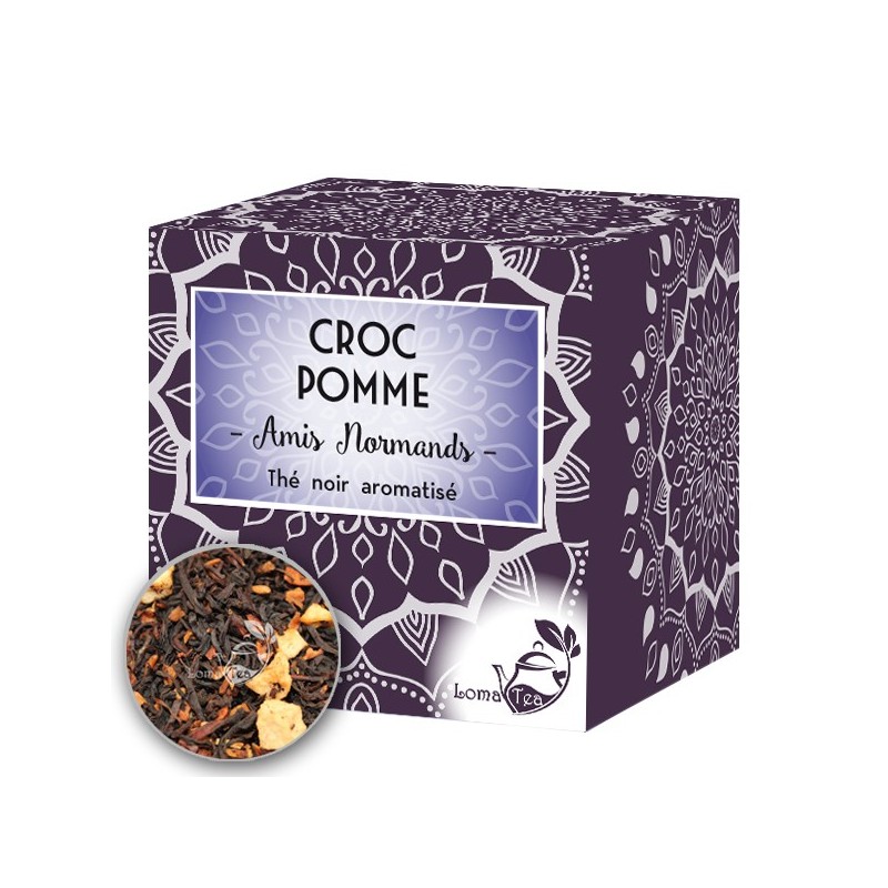 Thé noir CROC POMME x 20 infusettes pyramides - LOMATEA