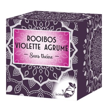 Rooibos VIOLETTE AGRUMES x 20 infusettes pyramides - LOMATEA