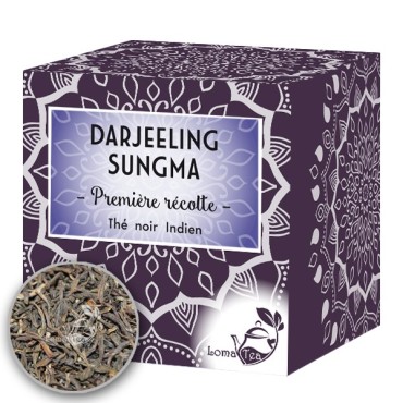 Thé noir DARJEELING SUNGMA TGFOP first Flush x 20 infusettes pyramides - LOMATEA