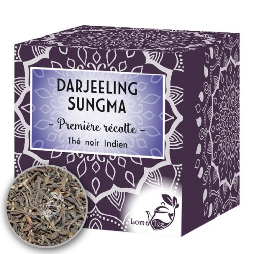 Black tea darjeeling sungma tgfop first flush Lomatea x 20 pyramid infustes
