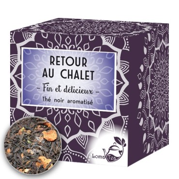 Thé noir RETOUR AU CHALET x 20 infusettes pyramides - LOMATEA
