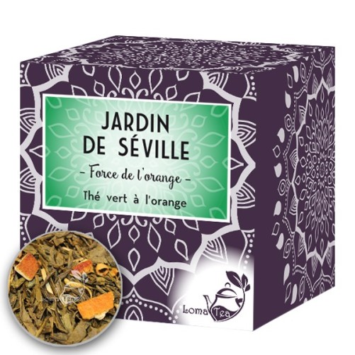 Tè da giardino verde lomatea x 20 infonze piramidali