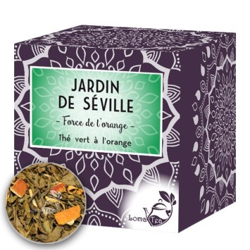 Thé vert  JARDIN DE SEVILLE x 20 infusettes pyramides - LOMATEA