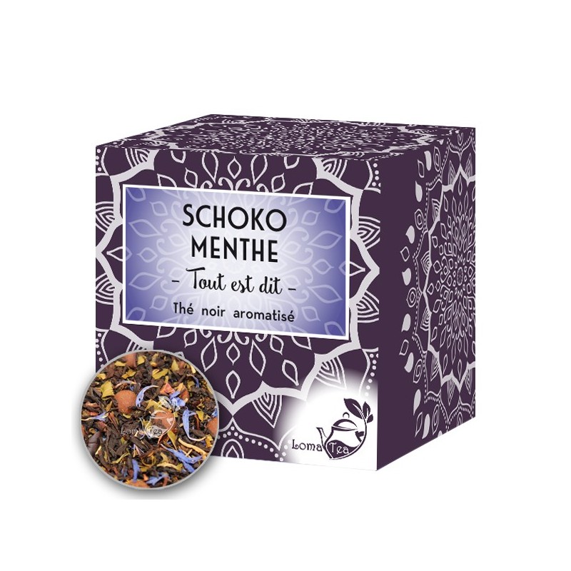 Black tea Schoko Mint Lomatea X 20 Pyramid infusts
