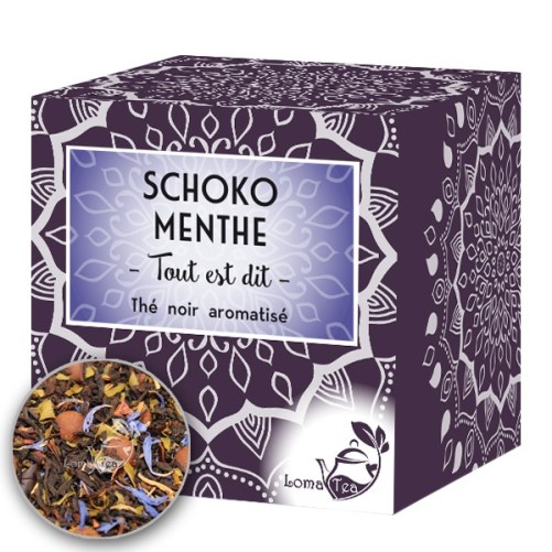 Black tea Schoko Mint Lomatea X 20 Pyramid infusts