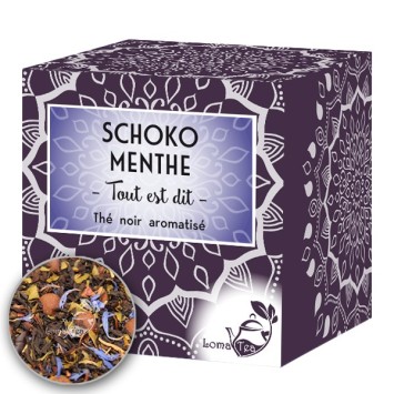 Black tea Schoko Mint Lomatea X 20 Pyramid infusts