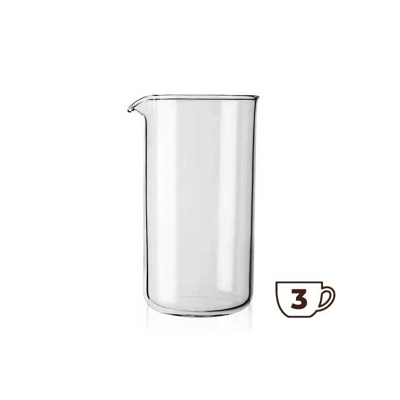 Verre de rechange pour cafetière à piston 3 Tasses - BODUM Verre de rechange pour cafetière à piston 3 Tasses - BODUM