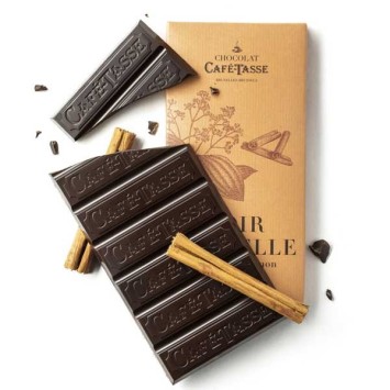 Dark chocolate tablet and cafe-tasse cinnamon 85g