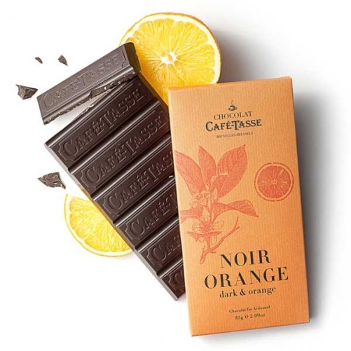 Scaffali di cioccolato fondente Cafe-Tasse 85G