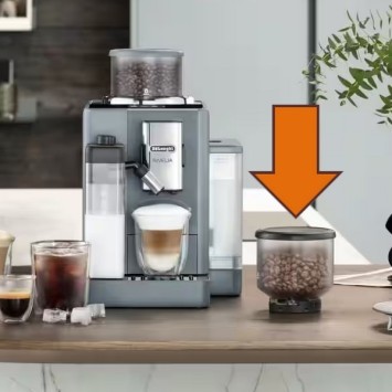 Bac à grains RIVELIA Noir - 250g AS00006310 / DLSC403 - DELONGHI