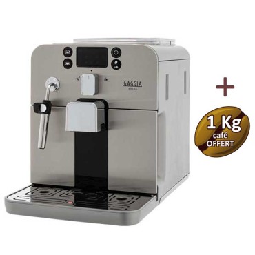 Brera Silver Gagnia RI9305/01 macchina da caffè automatica + 2 kg di caffè Offerto