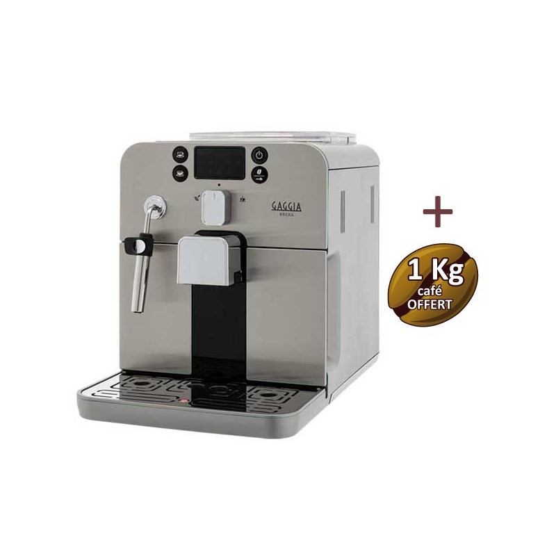 Brera Silver Gaggia Ri9305/01 automatic coffee machine + 2kg of coffee offered Brera Silver Gaggia Ri9305/01 automatic coffee machine + 2kg of coffee offered